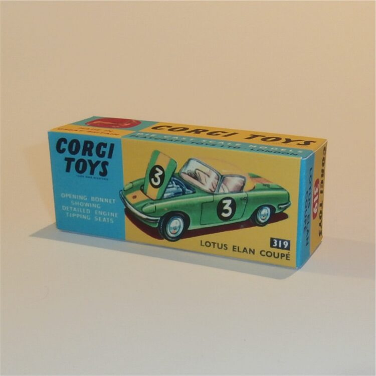 Corgi Toys  319 Lotus Elan Hardtop Coupe Repro Box - Image 2