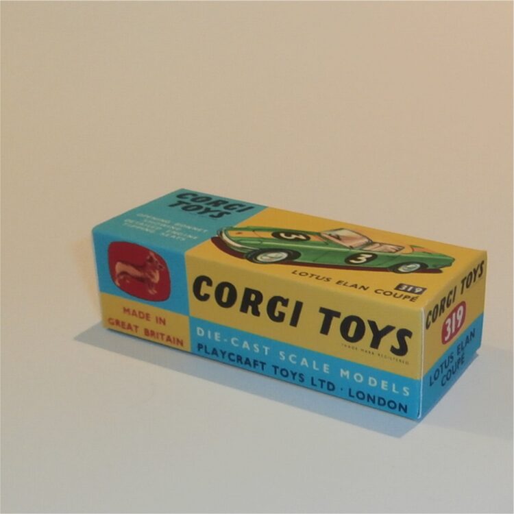 Corgi Toys  319 Lotus Elan Hardtop Coupe Repro Box - Image 3