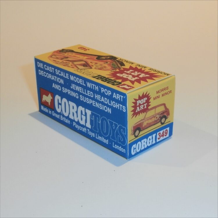 Corgi Toys  349 Morris Mini Mostest Pop Art Repro Box - Image 2