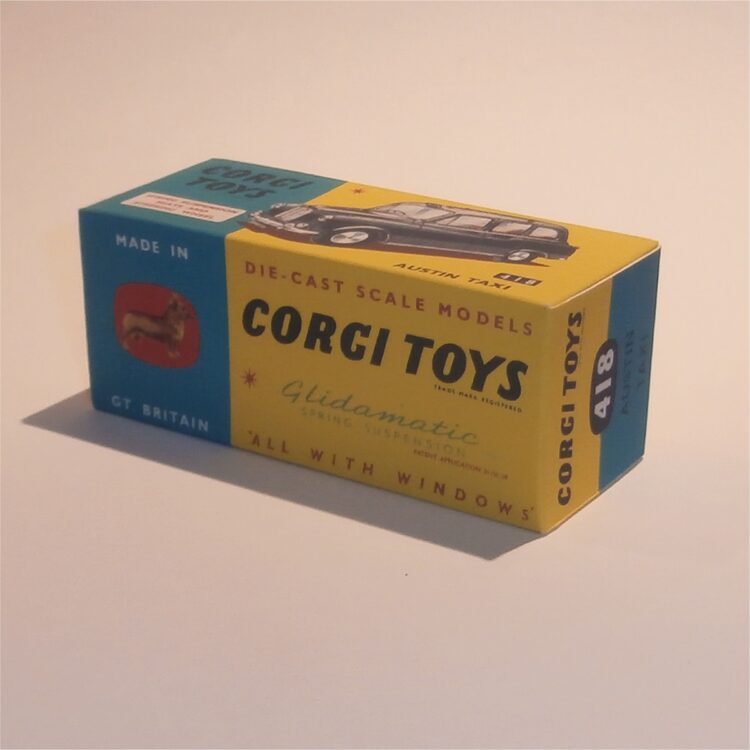 Corgi Toys  418 Austin London Taxi Repro Box - Image 2