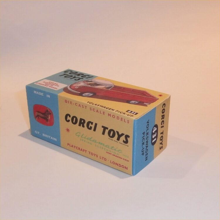 Corgi Toys  431 Volkswagen Pickup Truck VW Without Canopy Repro Box - Image 2