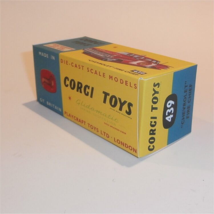 Corgi Toys  439 Chevrolet Impala Fire Chief Car Repro Box - Image 2