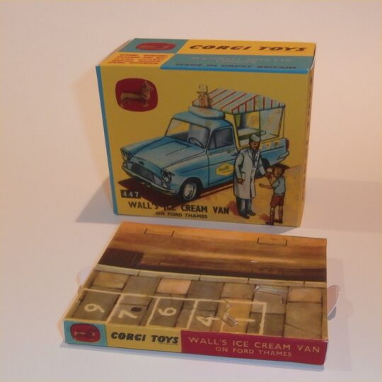 Corgi Toys  447 Ford Thames Walls Icecream Van Repro Box with Tray