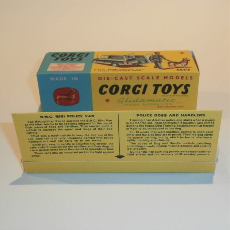 Corgi Toys  448 Mini Police Van Repro Box - Image 3