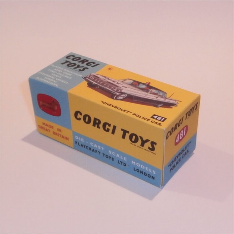 Corgi Toys  481 Chevrolet Impala Police Car Repro Box - Image 2