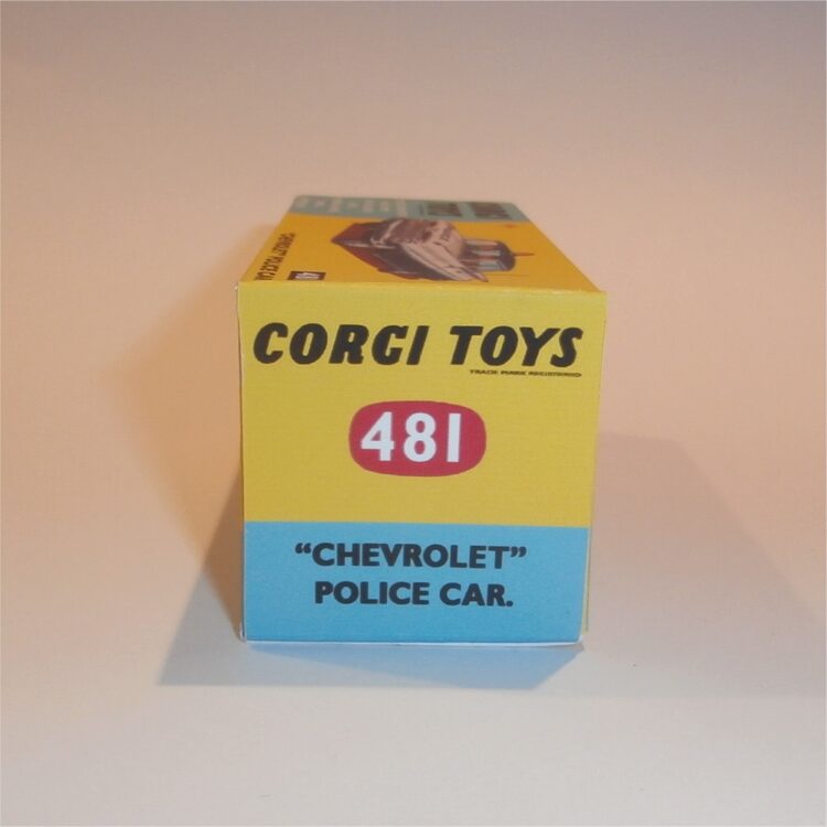 Corgi Toys  481 Chevrolet Impala Police Car Repro Box - Image 3