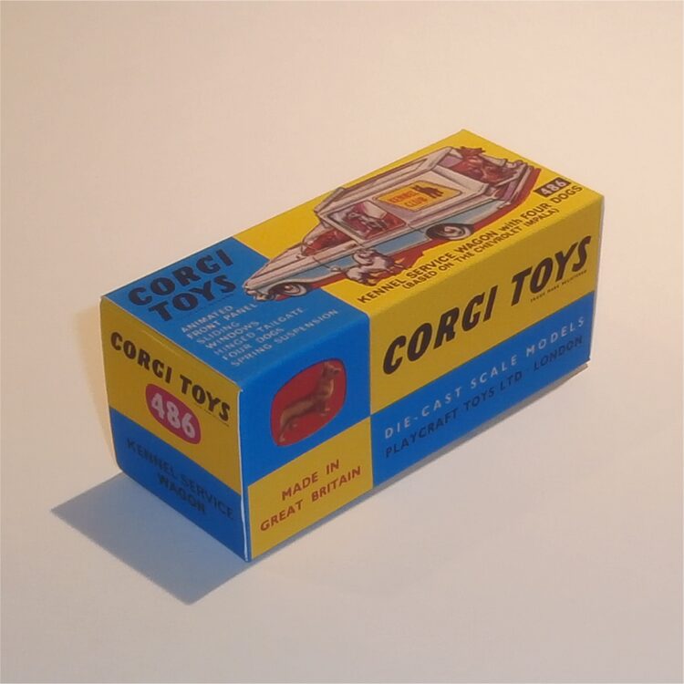 Corgi Toys  486 Chevrolet Kennel Service Wagon Repro Box - Image 2