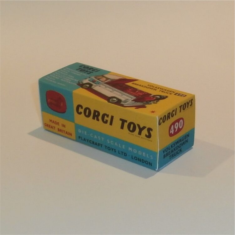 Corgi Toys  490 Volkswagen VW Kombi Breakdown Tow Truck Repro Box - Image 2