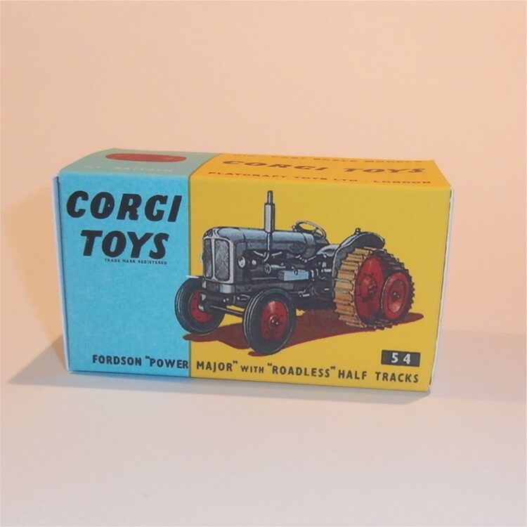 Corgi Toys   54 Massey-Ferguson Half-Track Tractor Repro Box