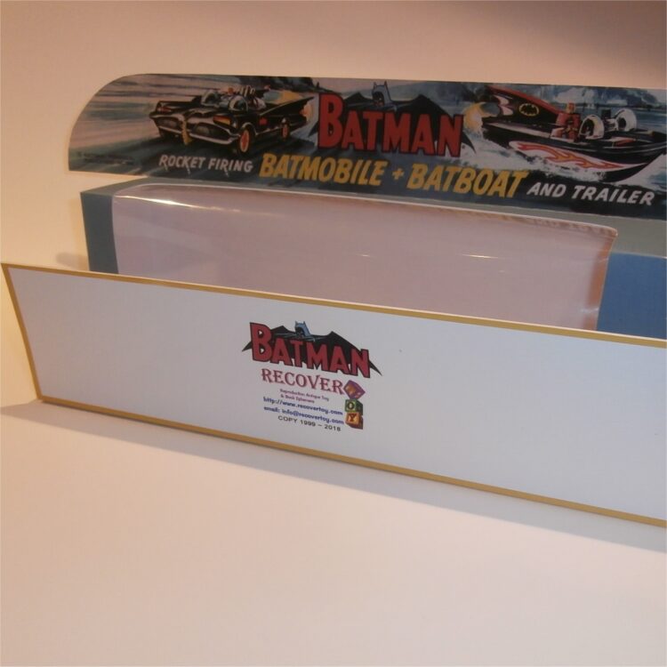 Corgi Toys Gift Set  3 Batman Batmobile & Batboat 1st Issue Repro Box w. Picture Tray - Image 8