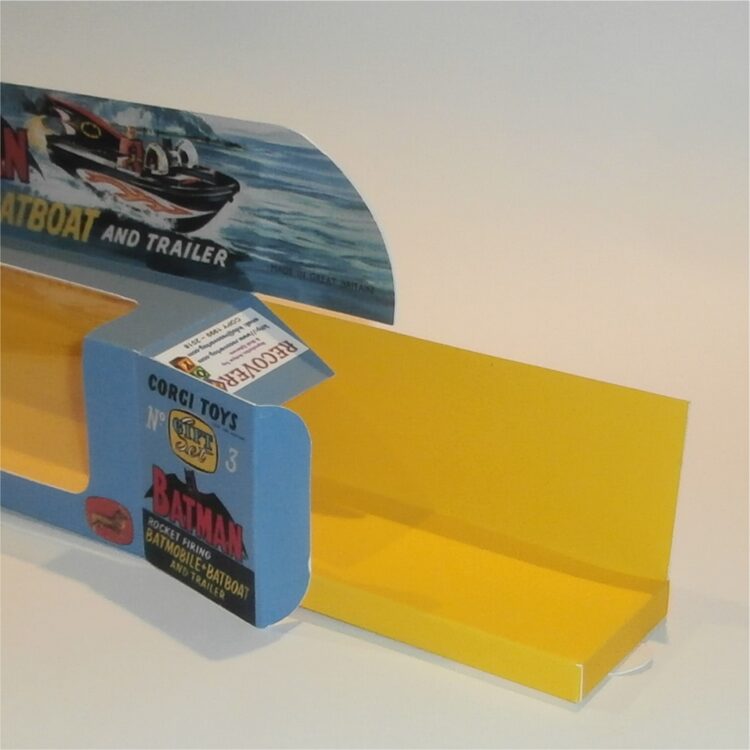 Corgi Toys Gift Set  3 Batman Batmobile & Batboat 1st Issue Repro Box w. Standard Tray - Image 4