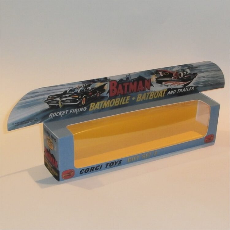Corgi Toys Gift Set  3 Batman Batmobile & Batboat 1st Issue Repro Box w. Standard Tray - Image 7