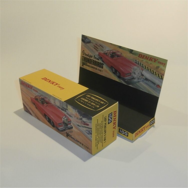Dinky Toys 100 FAB1 Thunderbirds Lady Penelope Rolls Royce Repro Box - Image 2