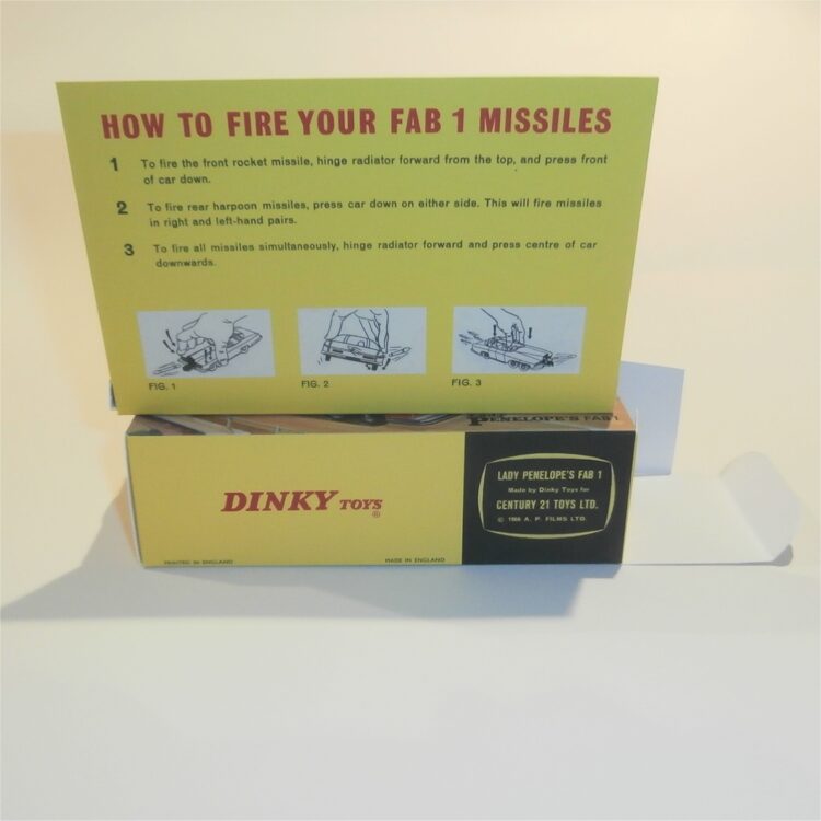 Dinky Toys 100 FAB1 Thunderbirds Lady Penelope Rolls Royce Repro Box - Image 7