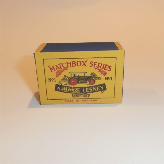 Matchbox Moko Lesney  1a Road Roller A Style Repro Box