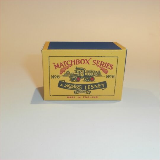 Matchbox Moko Lesney  6a Quarry Truck A Style Repro Box