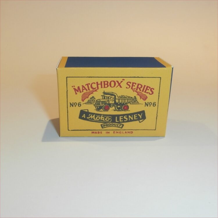 Matchbox Moko Lesney  6a Quarry Truck A Style Repro Box