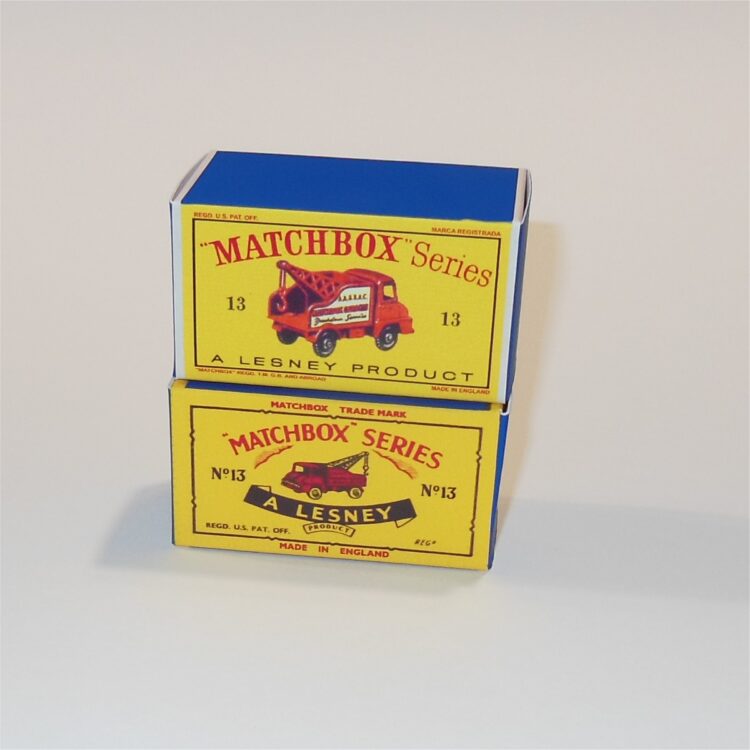Matchbox Lesney 13c Thames Wreck Truck C Style Repro Box - Image 5