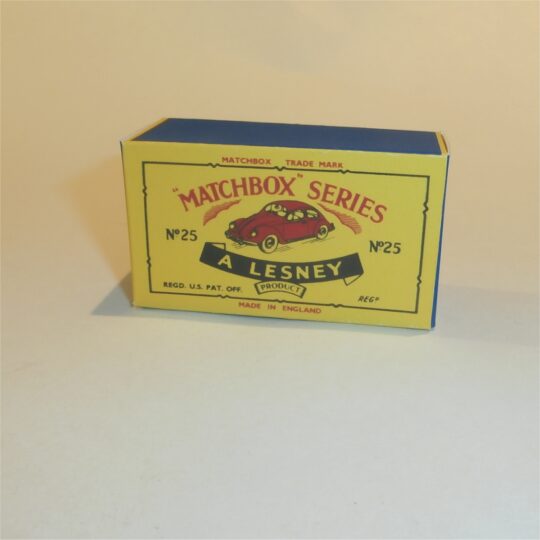 Matchbox Lesney 25 b VW Volkswagen Sedan C Style Repro Box