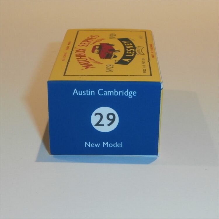 Matchbox Lesney 29 b Austin Cambridge C Style Repro Box - Image 3