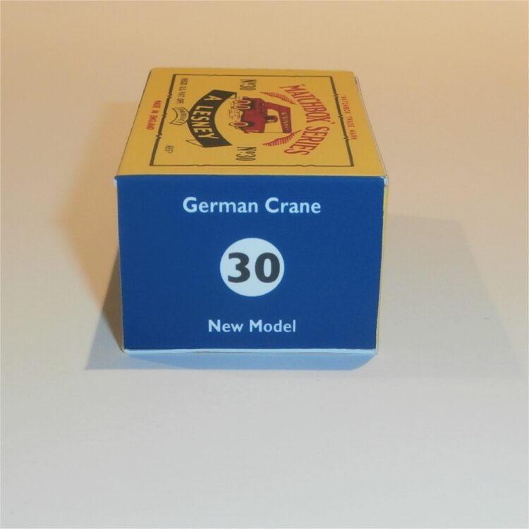 Matchbox Lesney 30 b Magirus-Deutz Crane Lorry C Style Repro Box - Image 3