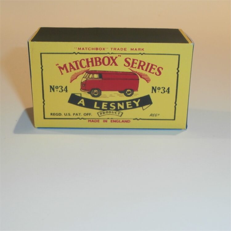 Matchbox Lesney 34 a Volkswagen Micro Van C Style Repro Box