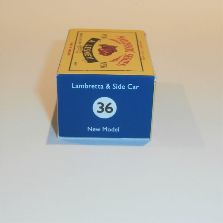Matchbox Lesney 36 b Lambretta Scooter & Sidecar C Style Repro Box - Image 3