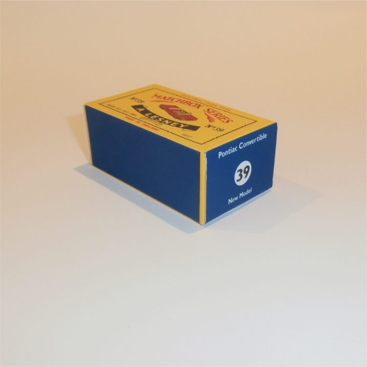 Matchbox Lesney 39 b Pontiac Convertible C Style Repro Box - Image 2