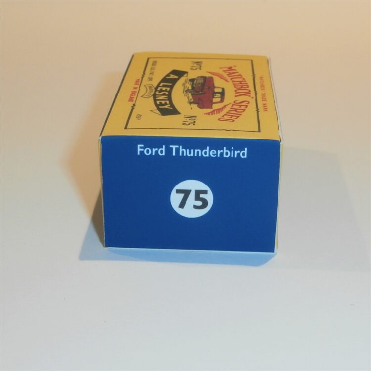 Matchbox Lesney 75 a Ford Thunderbird C Style Repro Box - Image 3