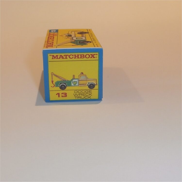 Matchbox Lesney 13d Dodge Wreck Truck F Style Repro Box - Image 3