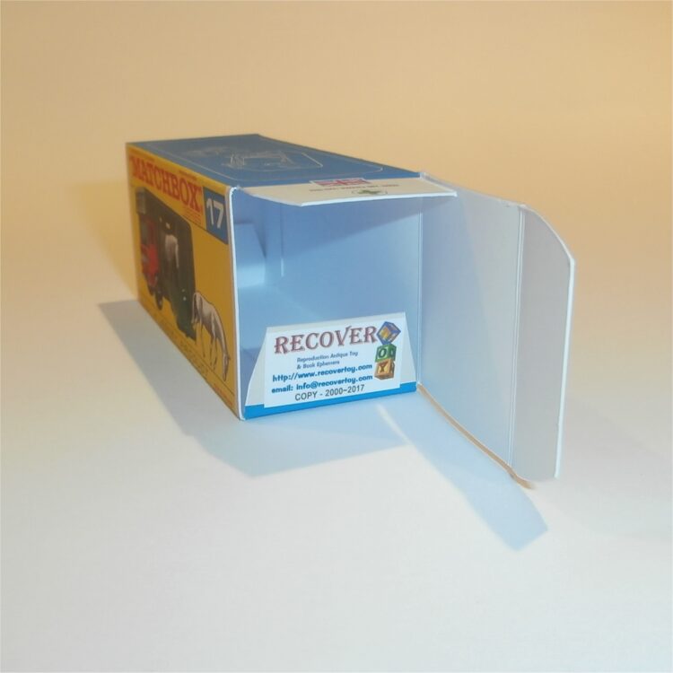 Matchbox Lesney 17e AEC Horse Box F Style Repro Box - Image 4