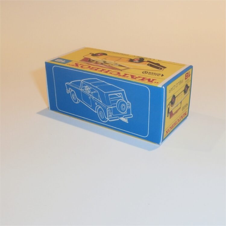 Matchbox Lesney 18e Field Car Jeep Scout F Style Repro Box - Image 2