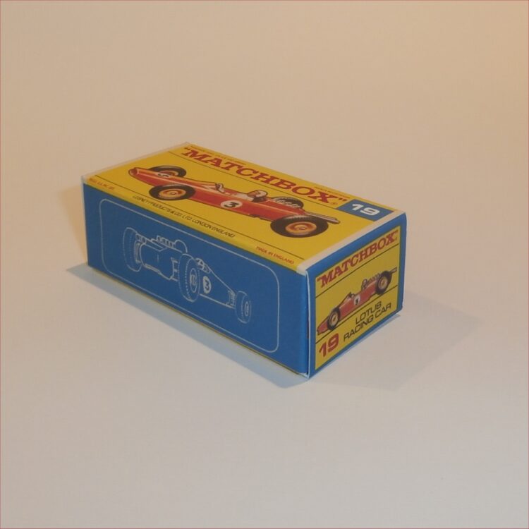 Matchbox Lesney 19d Lotus Racing Car F Style Repro Box - Image 2