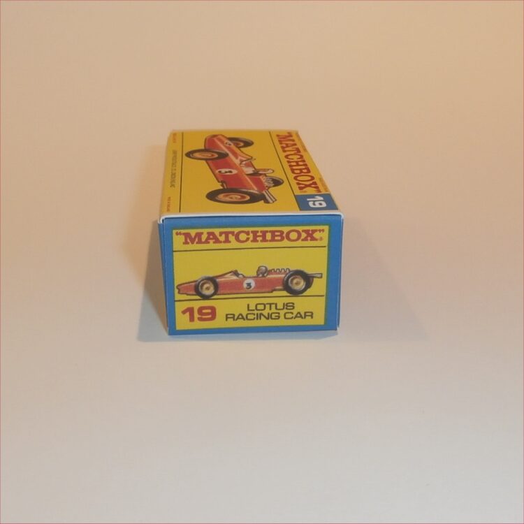Matchbox Lesney 19d Lotus Racing Car F Style Repro Box - Image 3