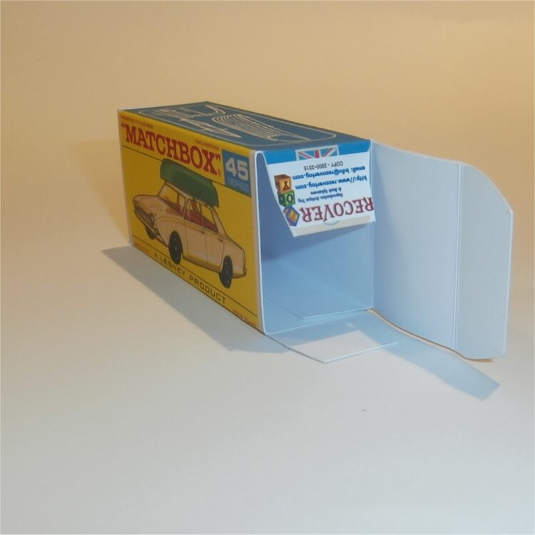 Matchbox Lesney 45b Ford Corsair & Boat F Style Repro Box - Image 4