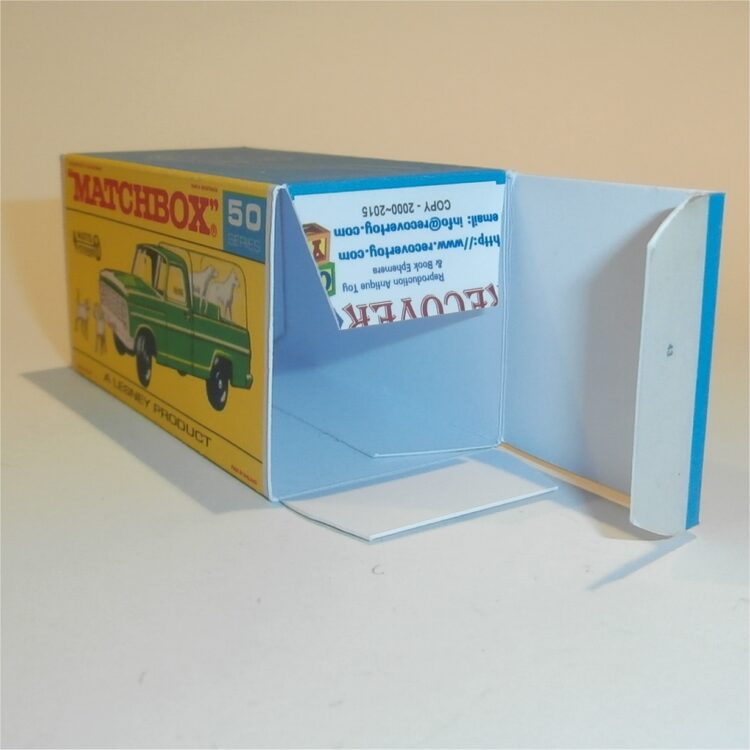 Matchbox Lesney 50c2 Ford Kennel Truck Autosteer F Style Repro Box - Image 4