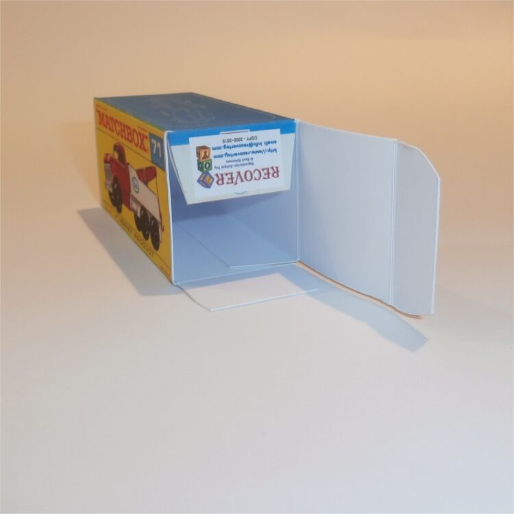 Matchbox Lesney 71c Ford Heavy Wreck Truck F Style Repro Box - Image 4