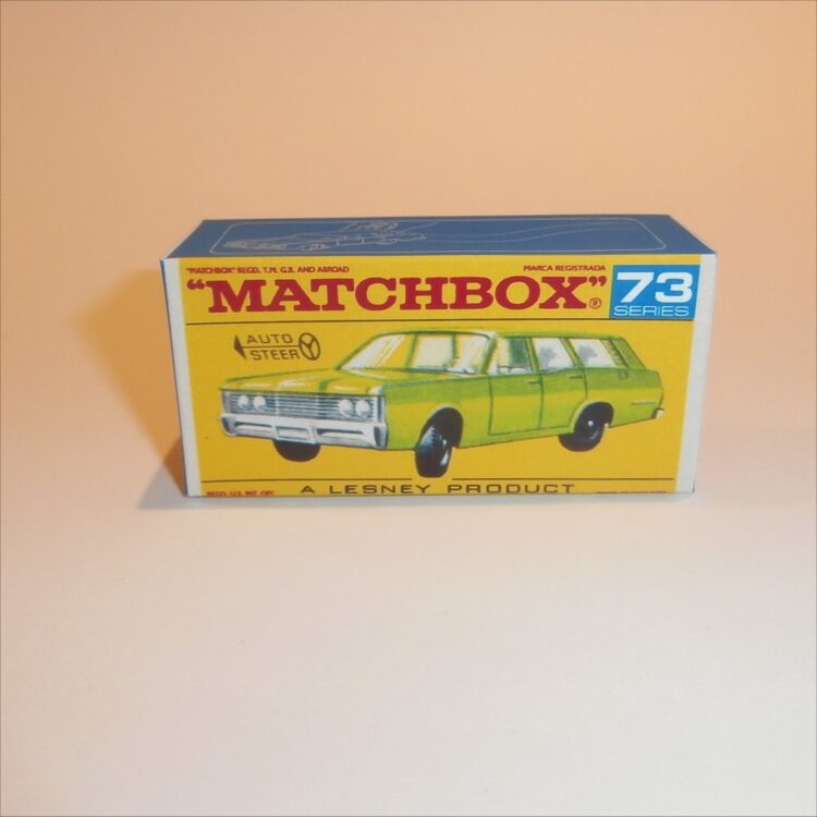 Matchbox Lesney 73c Mercury 1968 Wagon F Style Repro Box