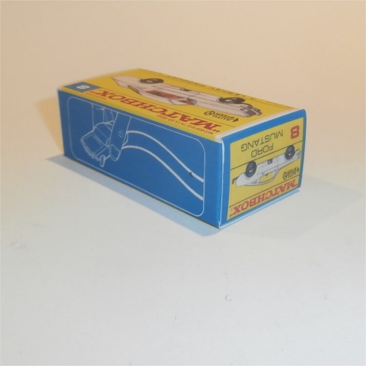 Matchbox Lesney  8e Ford Mustang Coupe F Style Repro Box - Image 2