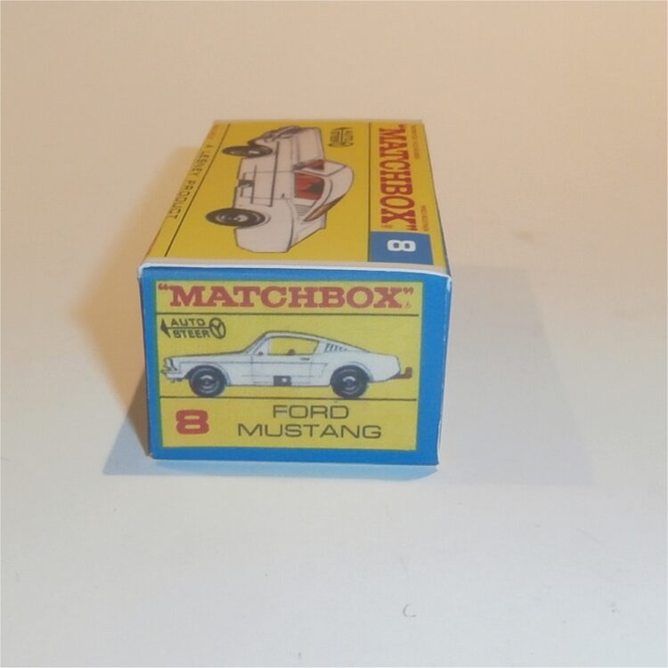 Matchbox Lesney  8e Ford Mustang Coupe F Style Repro Box - Image 3