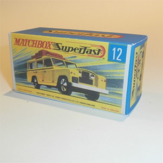 Matchbox Lesney Superfast 12 d Land Rover Safari G Style Repro Box