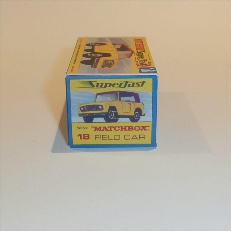 Matchbox Lesney Superfast 18 e Jeep Scout Field Car G Style Repro Box - Image 3