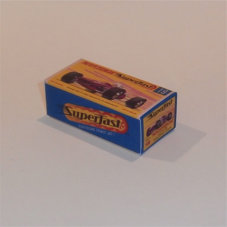Matchbox Lesney Superfast 19 e Lotus Racing Car G Style Repro Box - Image 2