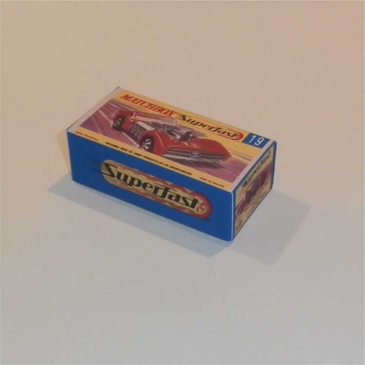 Matchbox Lesney Superfast 19 f Road Dragster G Style Repro Box - Image 2