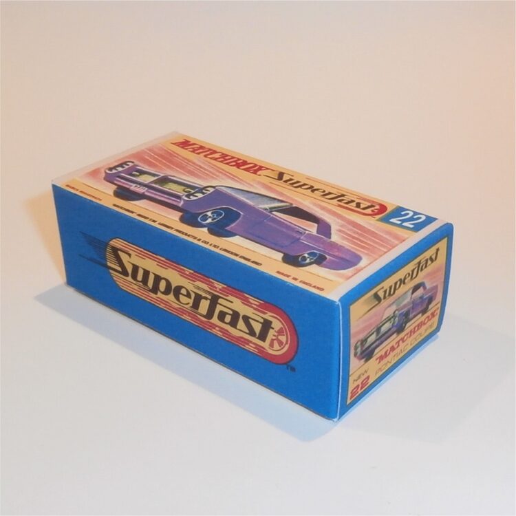 Matchbox Lesney Superfast 22 d Pontiac GP Coupe G Style Repro Box - Image 2