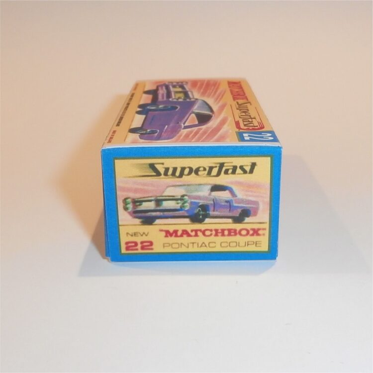 Matchbox Lesney Superfast 22 d Pontiac GP Coupe G Style Repro Box - Image 3