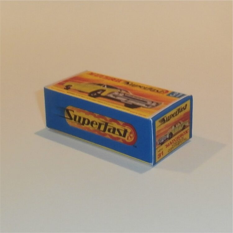 Matchbox Lesney Superfast 31 d Lincoln Continental G Style Repro Box - Image 2