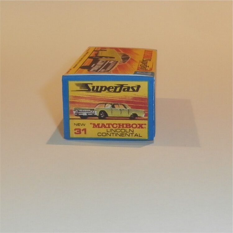Matchbox Lesney Superfast 31 d Lincoln Continental G Style Repro Box - Image 3