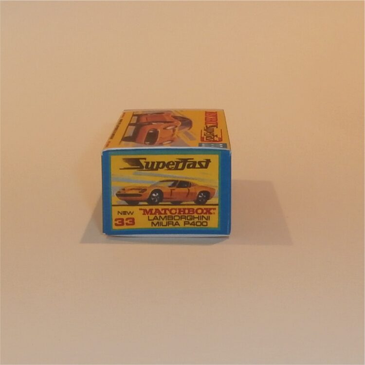 Matchbox Lesney Superfast 33 d Lamborghini Miura P400 G Style Repro Box - Image 3