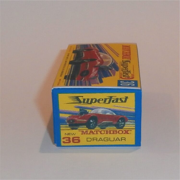 Matchbox Lesney Superfast 36 e Jaguar Draguar G Style Repro Box - Image 3